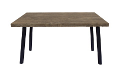 Стол Фостер М 1200*800*750 Ноги КС-60 /черный металл (комплект) (Дуб Кантри 1007)